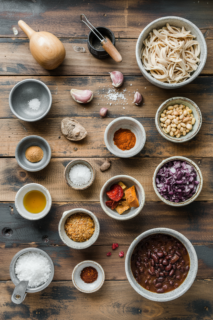 Ingredients for Slow Cooker Black Bean Soup