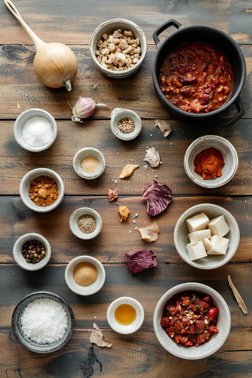 Ingredients for Slow Cooker Chili con Carne