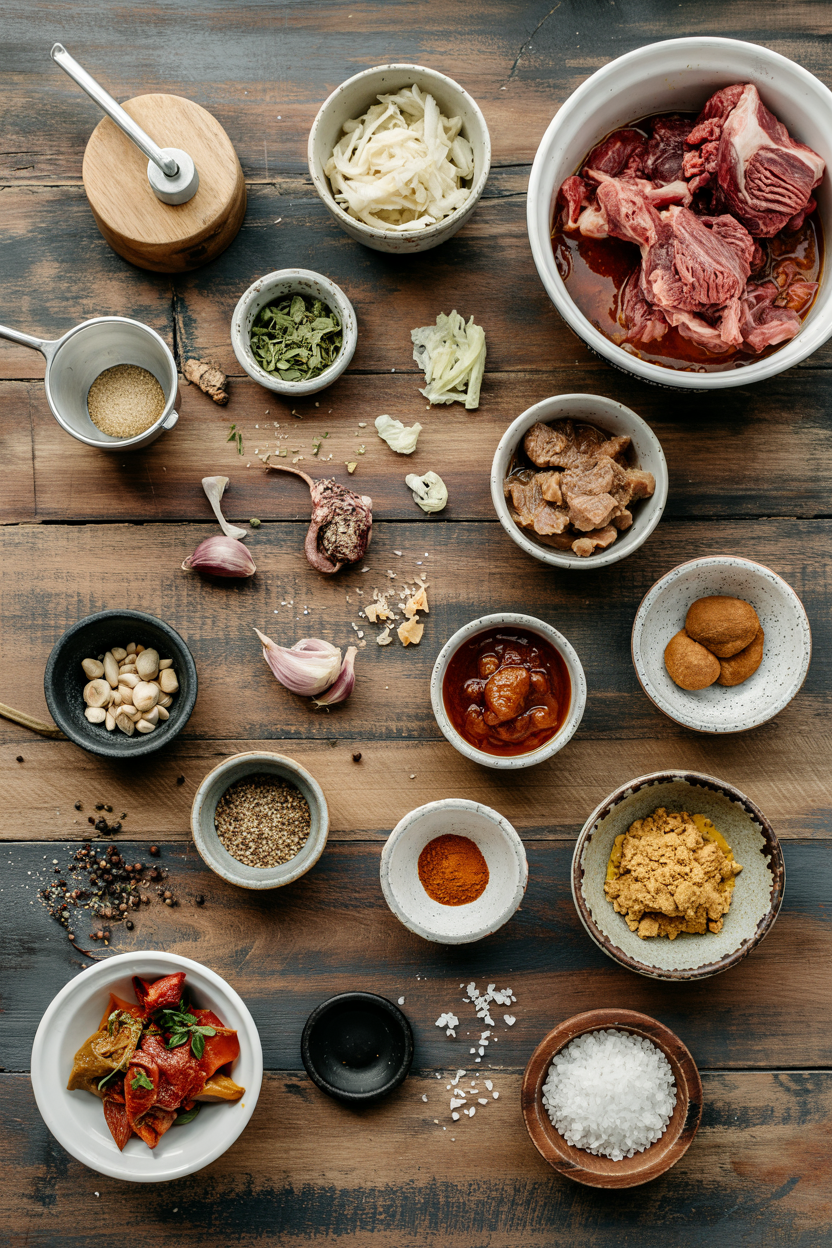 Ingredients for Slow Cooker Lamb Curry