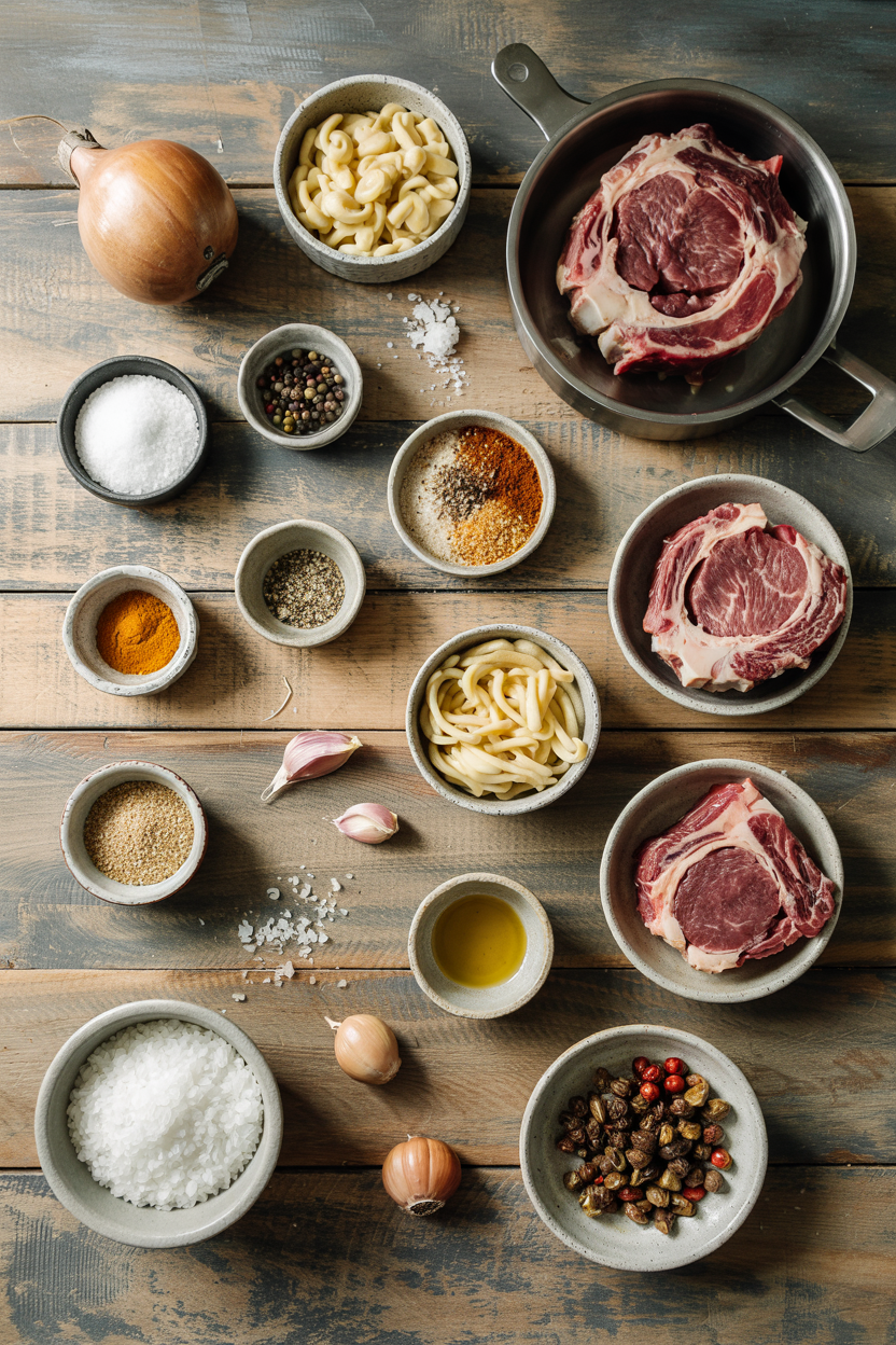 Ingredients for Slow Cooker Osso Buco