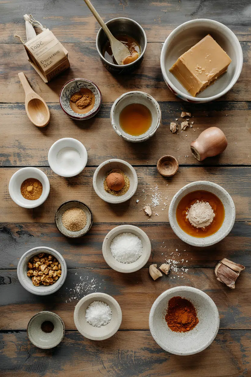 Ingredients for Spanish Flan Caramel