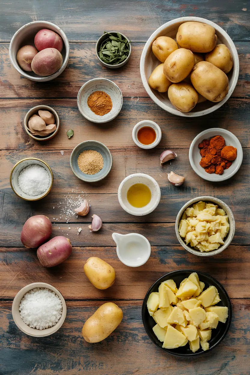Ingredients for Spanish Tortilla Española with Potatoes