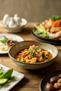 Thai Nam Jim Seafood Sauce served on a plate