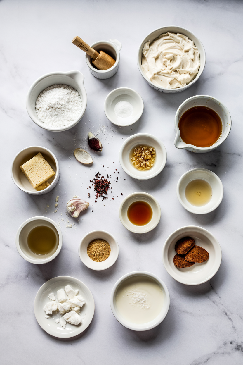 Ingredients for Tres Leches Cake
