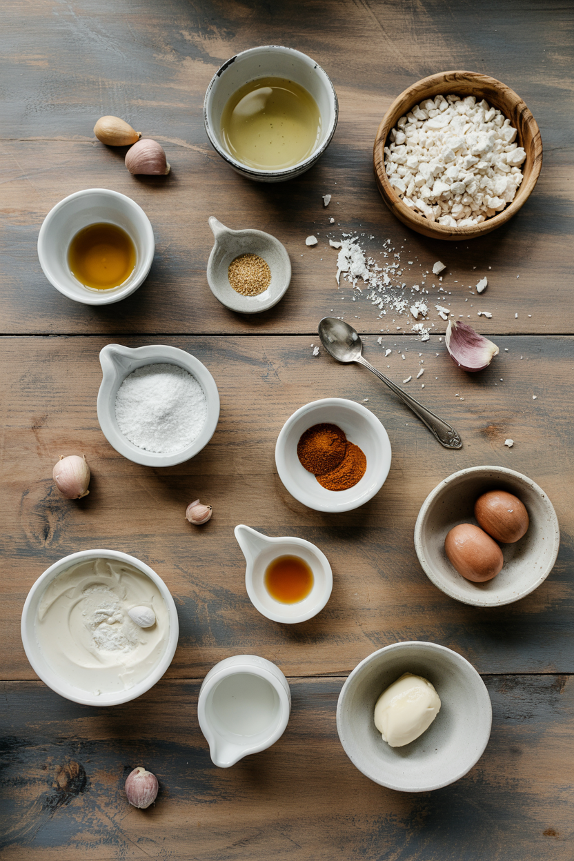 Ingredients for Vanilla Panna Cotta