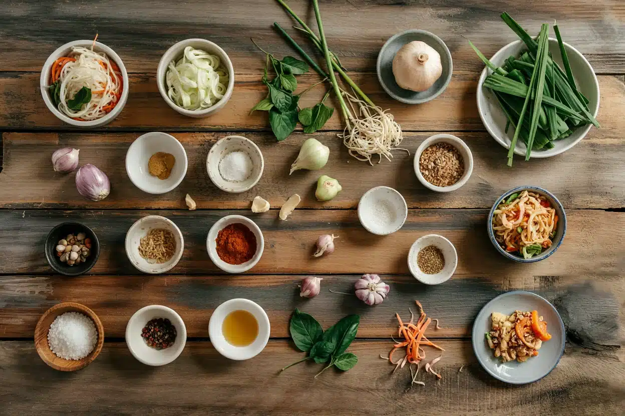 Vegetable Pad Thai - Vegetable Pad Thai