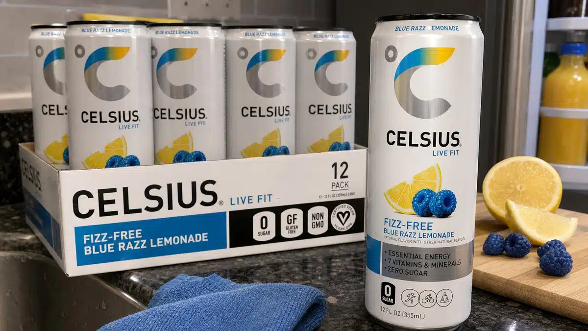 Big Celsius Blue Raspberry 5 Best Blue Raspberry Energy Drinks for Candy Flavor, Focus, and Cold Cans