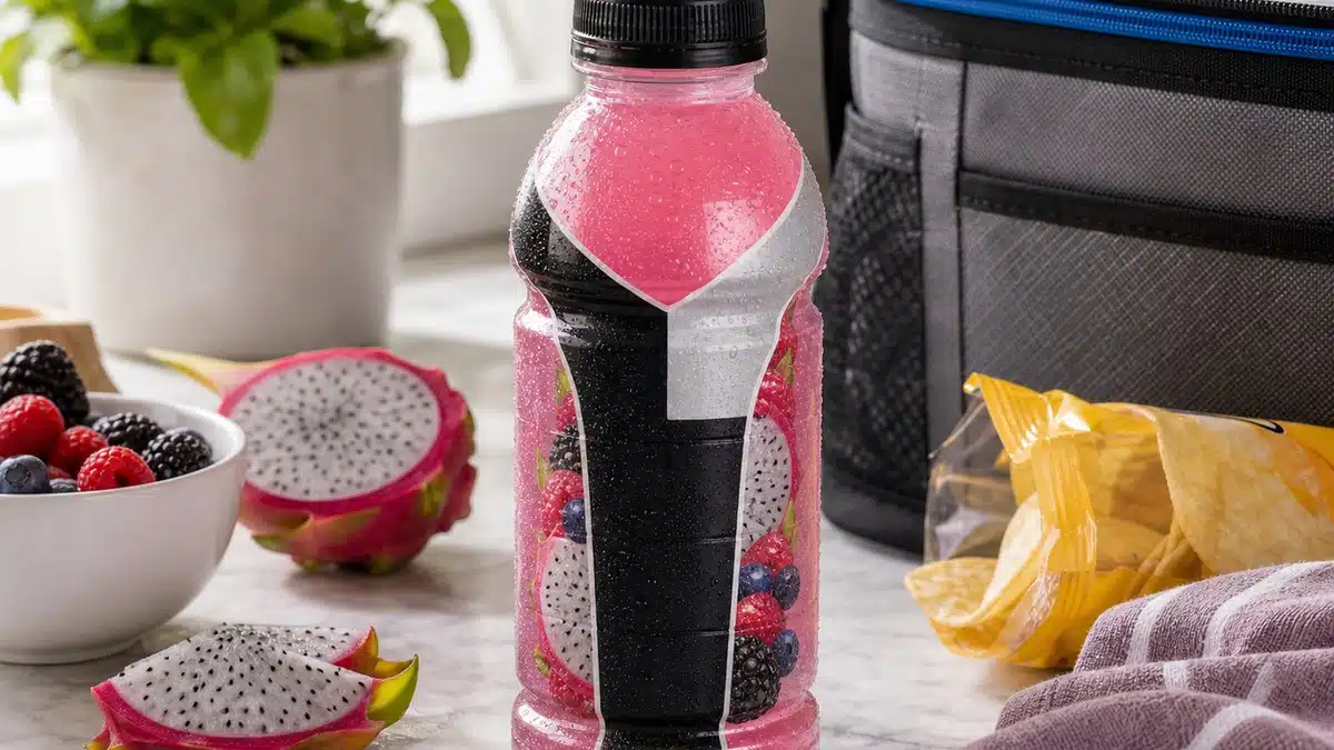 AI product-style photo of BODYARMOR LYTE Dragonfruit Berry for best body armor flavors