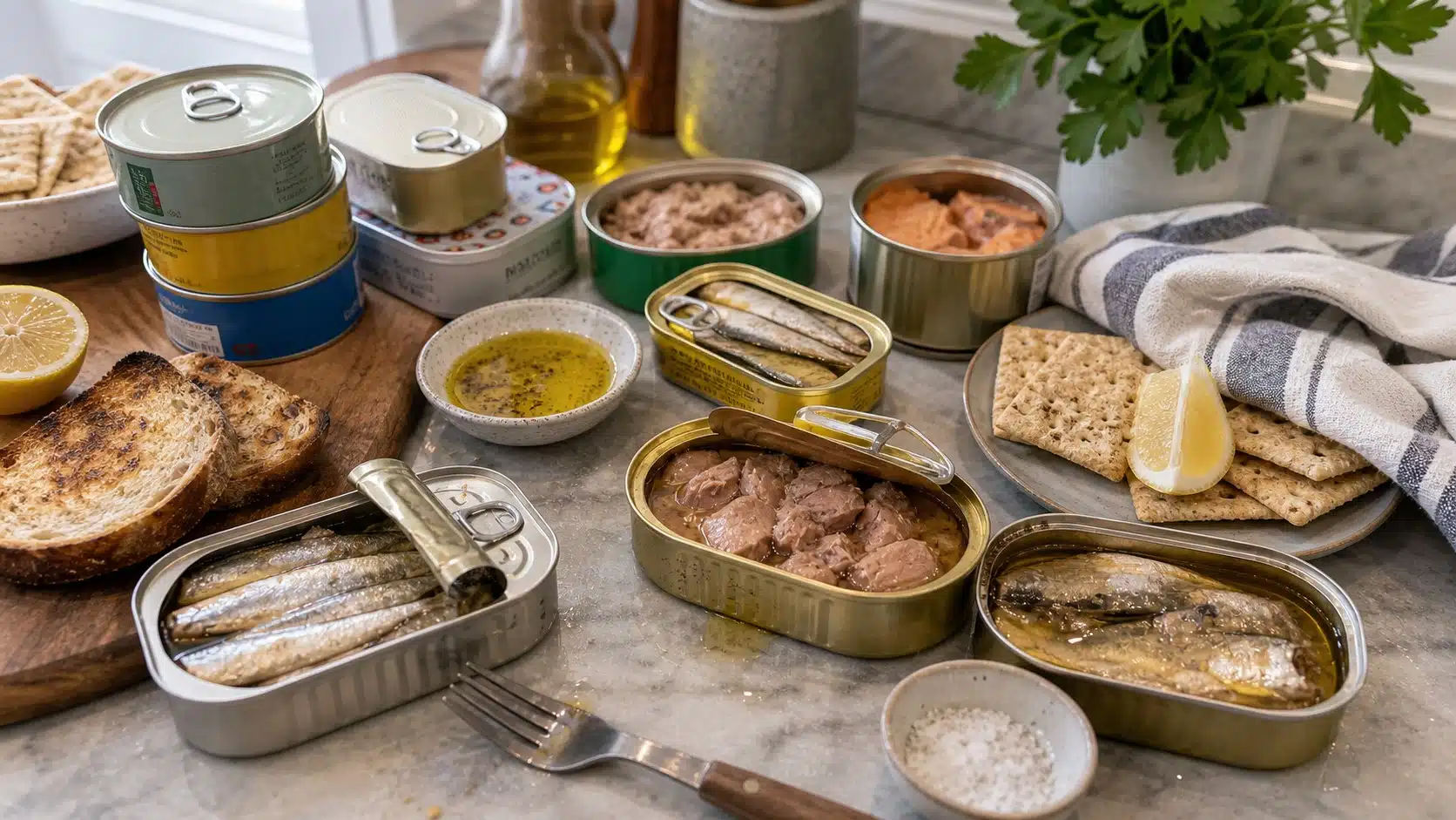 Best canned fish on a kitchen counter for ForkliftKitchen