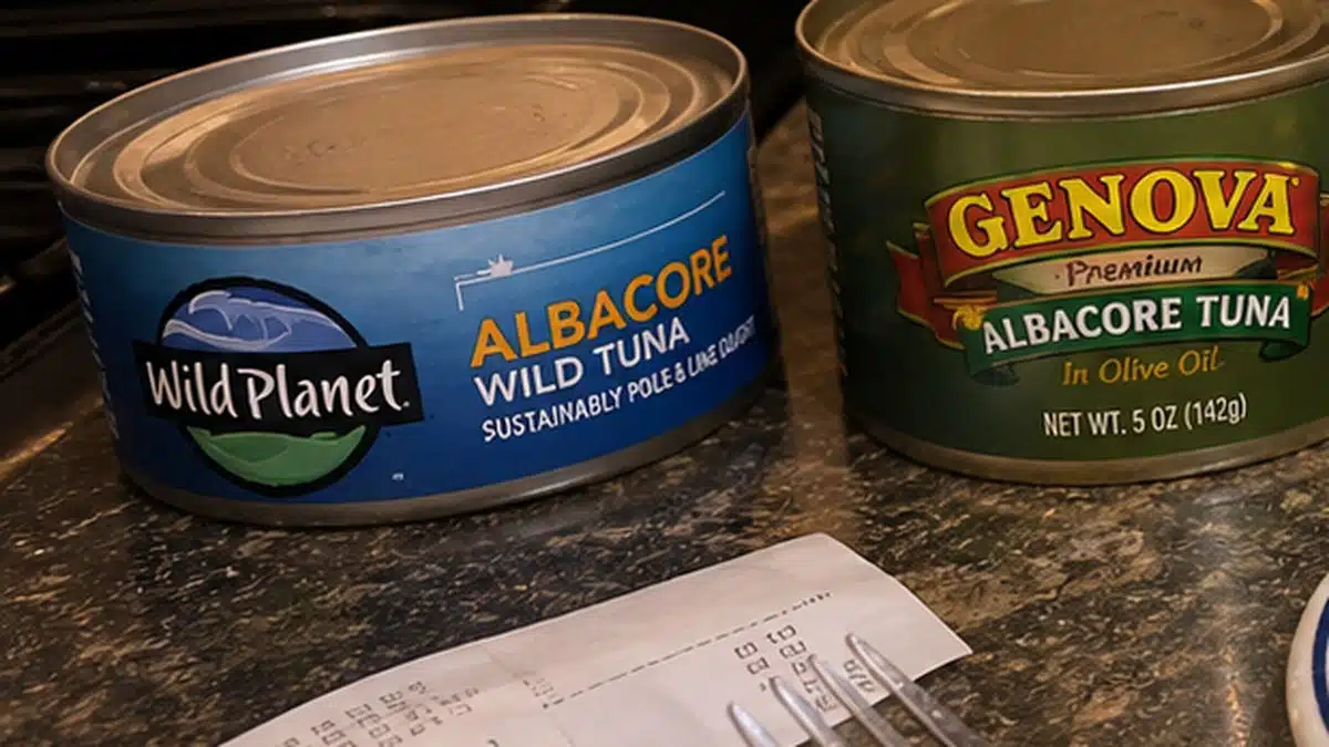 AI product-style photo of Wild Planet Wild Albacore Tuna for best canned tuna