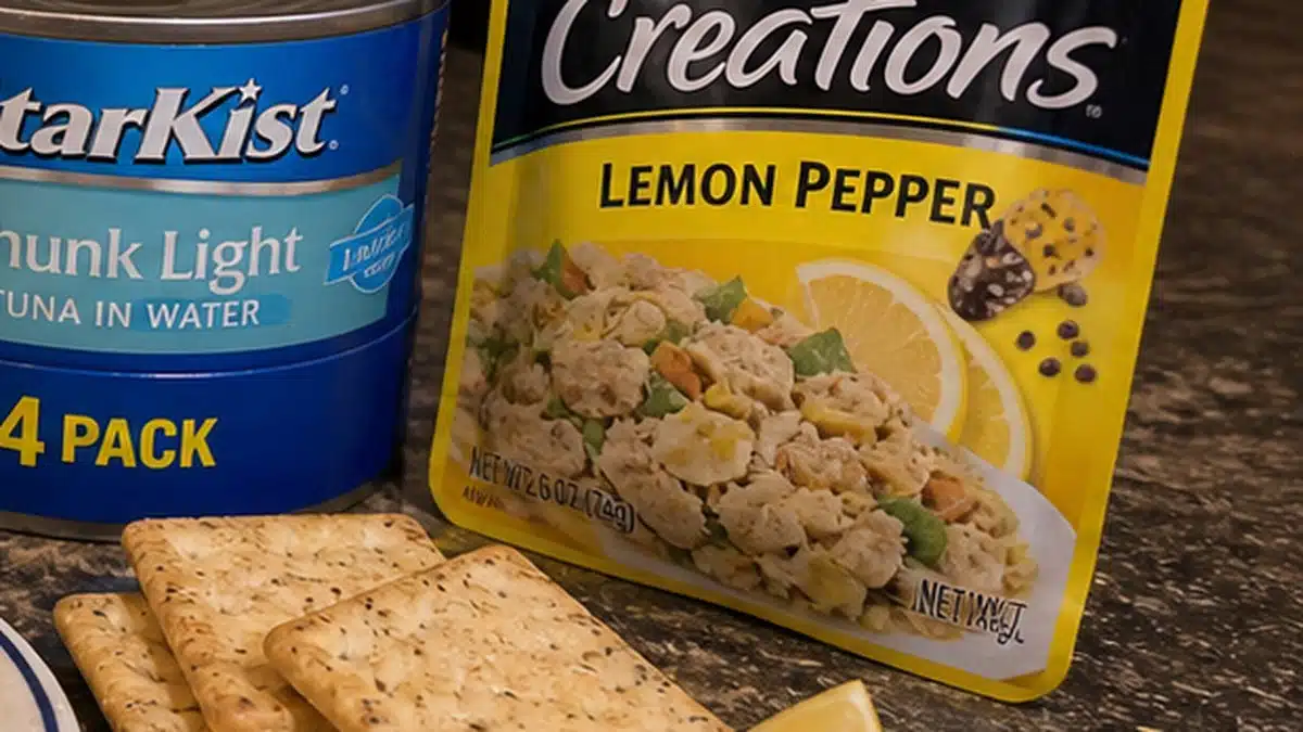 AI product-style photo of StarKist Tuna Creations Lemon Pepper for best canned tuna