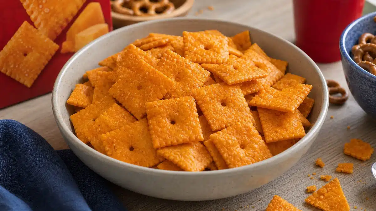 AI product-style photo of Cheez-It Extra Cheesy for best Cheez-It flavor