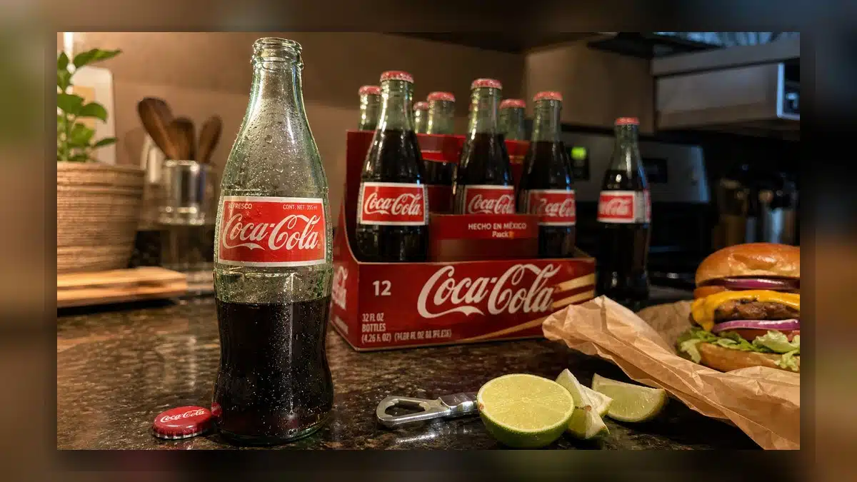 AI product-style photo of Mexican Coke Fiesta Pack for best cola