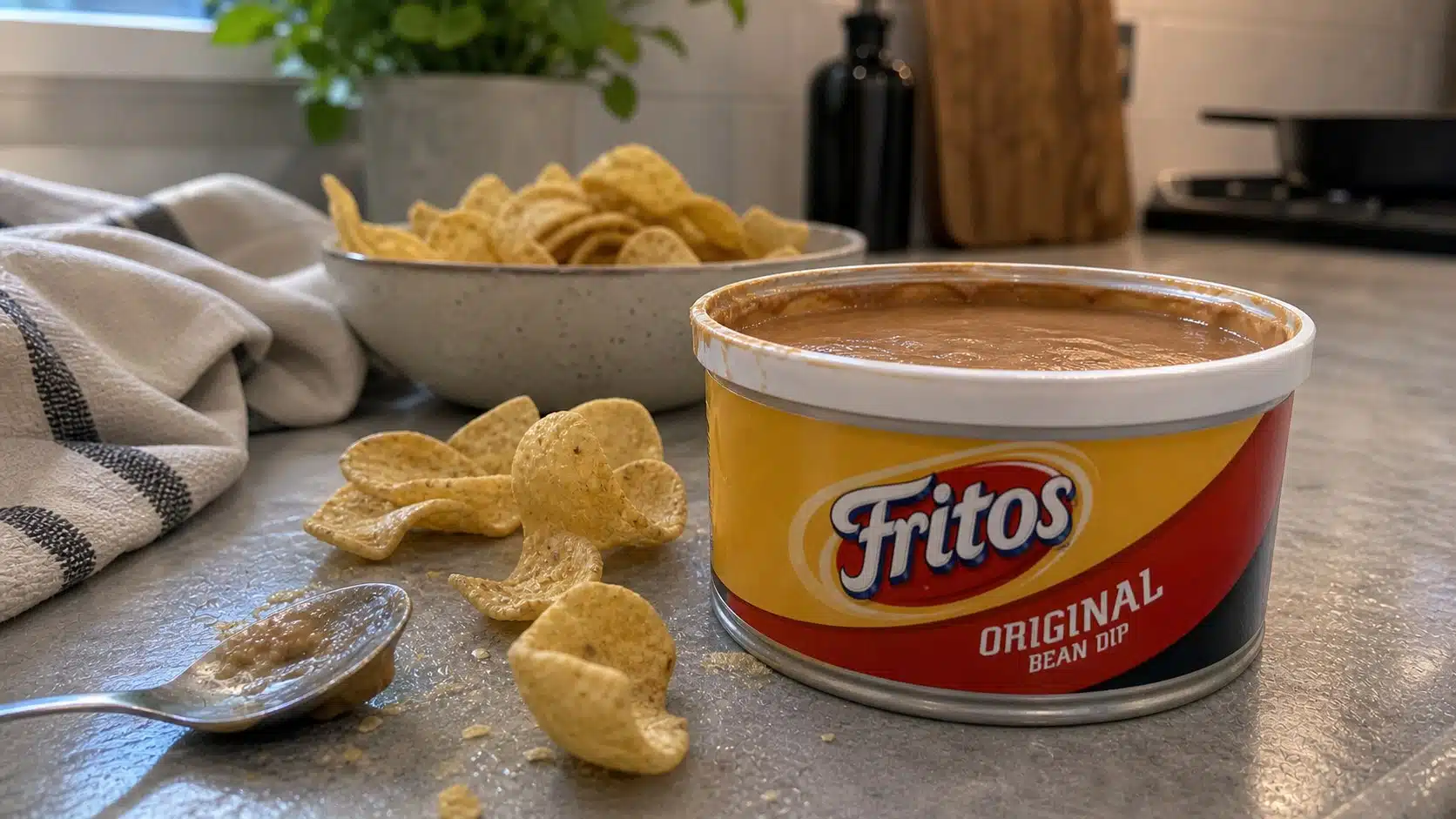 AI product-style photo of Fritos Original Bean Dip for best dips