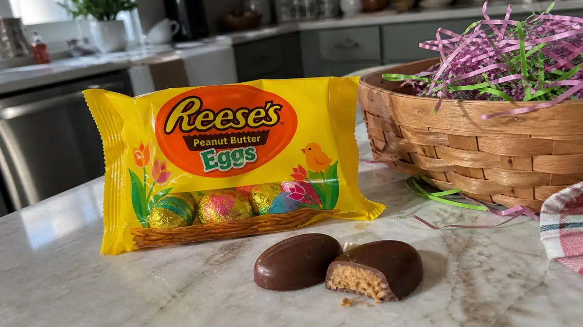 AI product-style photo of Reese's Peanut Butter Eggs for best easter candy