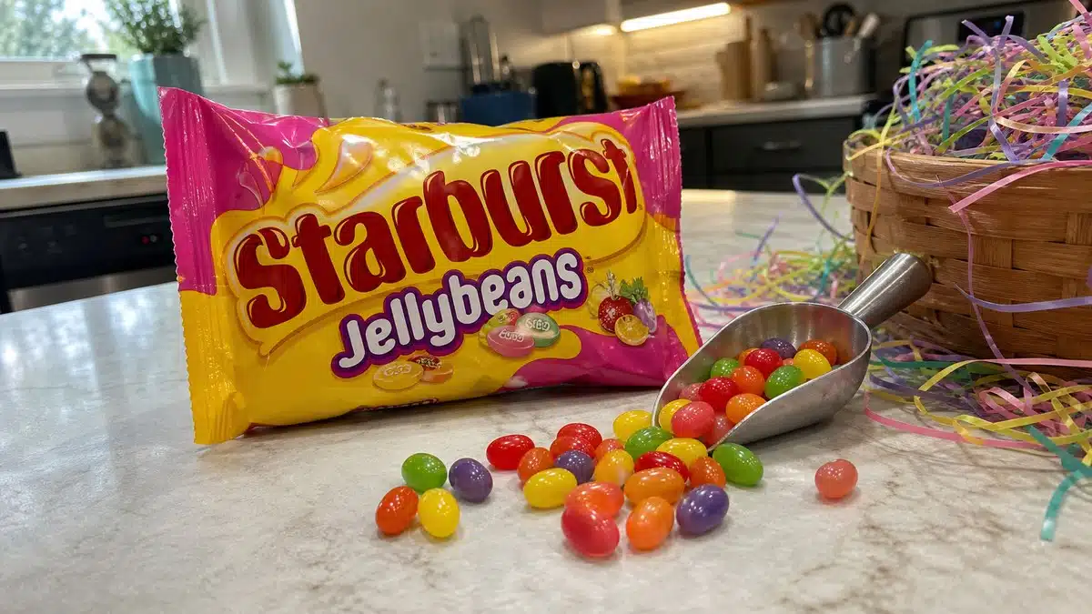AI product-style photo of Starburst Jelly Beans for best easter candy
