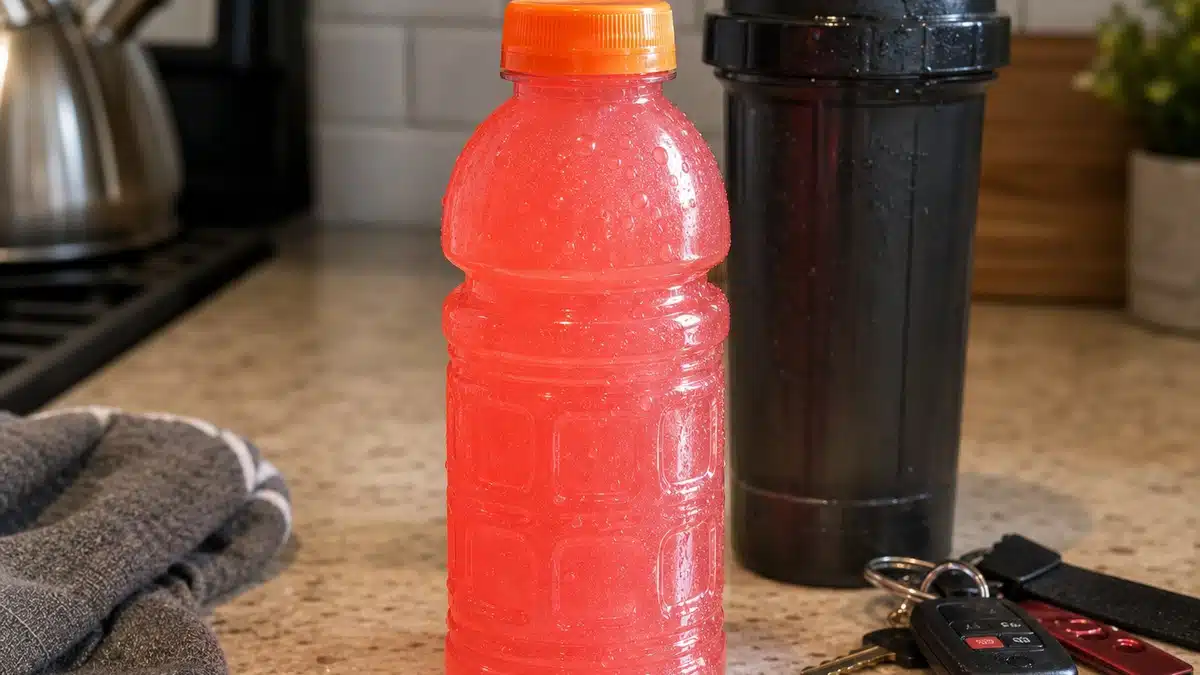 AI product-style photo of Fast Twitch Strawberry Watermelon for best gatorade flavors