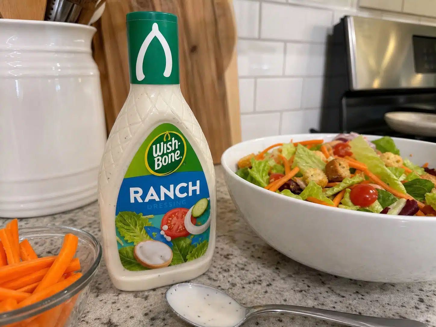 AI product-style photo of Wish-Bone Ranch dressing for best ranch dressing