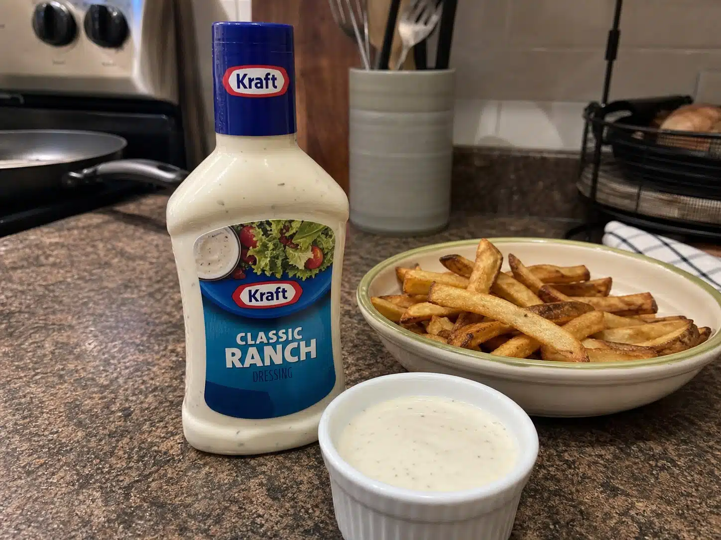 AI product-style photo of Kraft Classic Ranch dressing for best ranch dressing