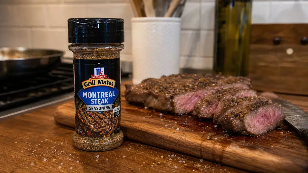 AI product-style photo of McCormick Grill Mates Montreal Steak Seasoning for best seasoning for steaks