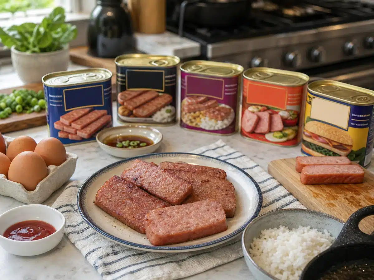 SPAM flavor tasting setup for best SPAM flavors