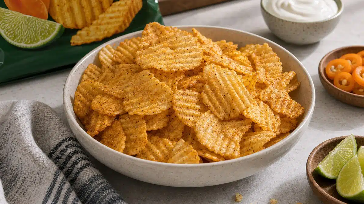 AI product-style photo of Kettle Brand Habanero Lime for best spicy chips