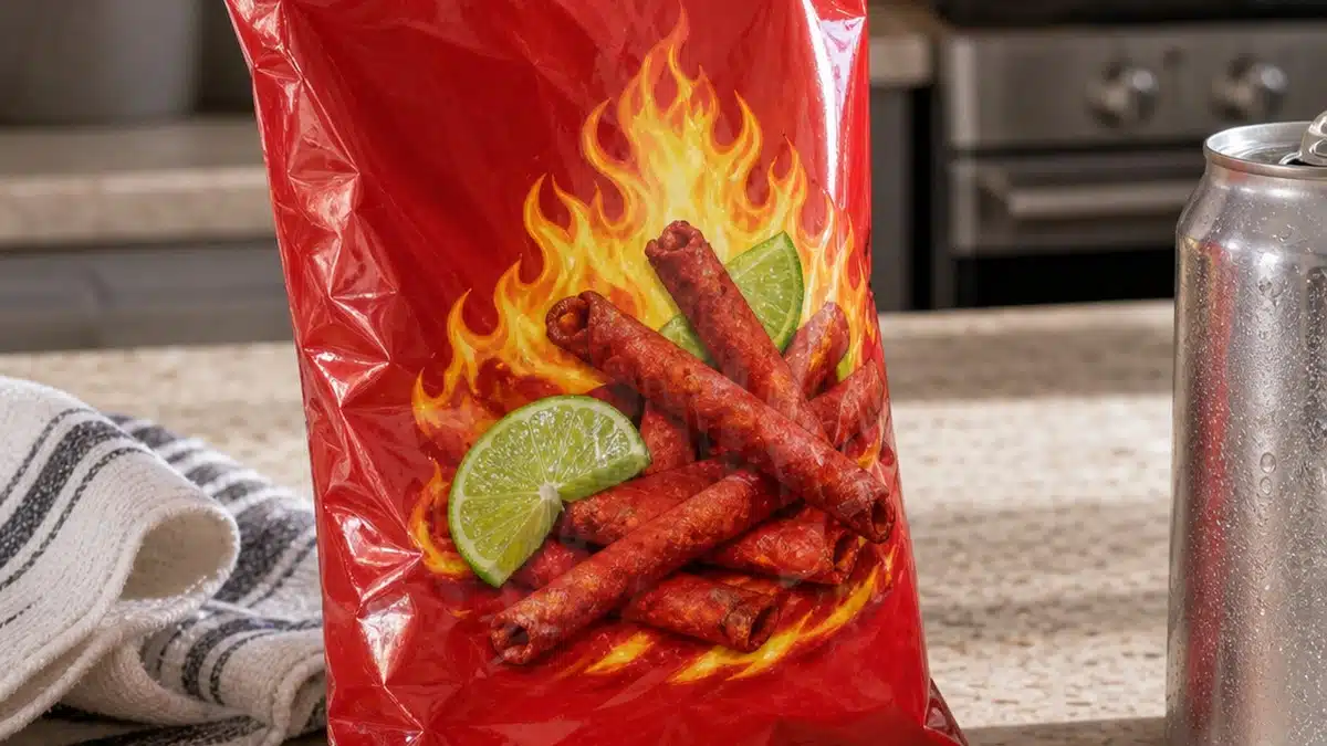 AI product-style photo of Takis Fuego for best takis flavors