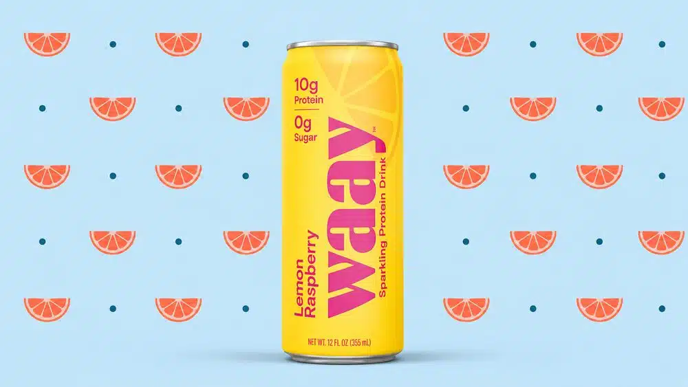 Waay Lemon Raspberry sparkling protein water