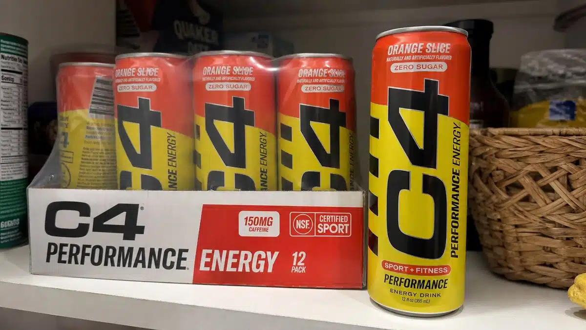 AI product-style photo of C4 Performance Energy Orange Slice for best c4 flavors