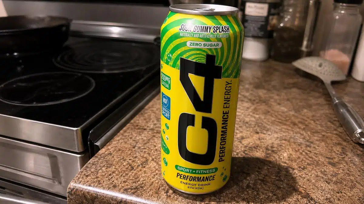AI product-style photo of C4 Performance Energy Sour Gummy Splash for best c4 flavors