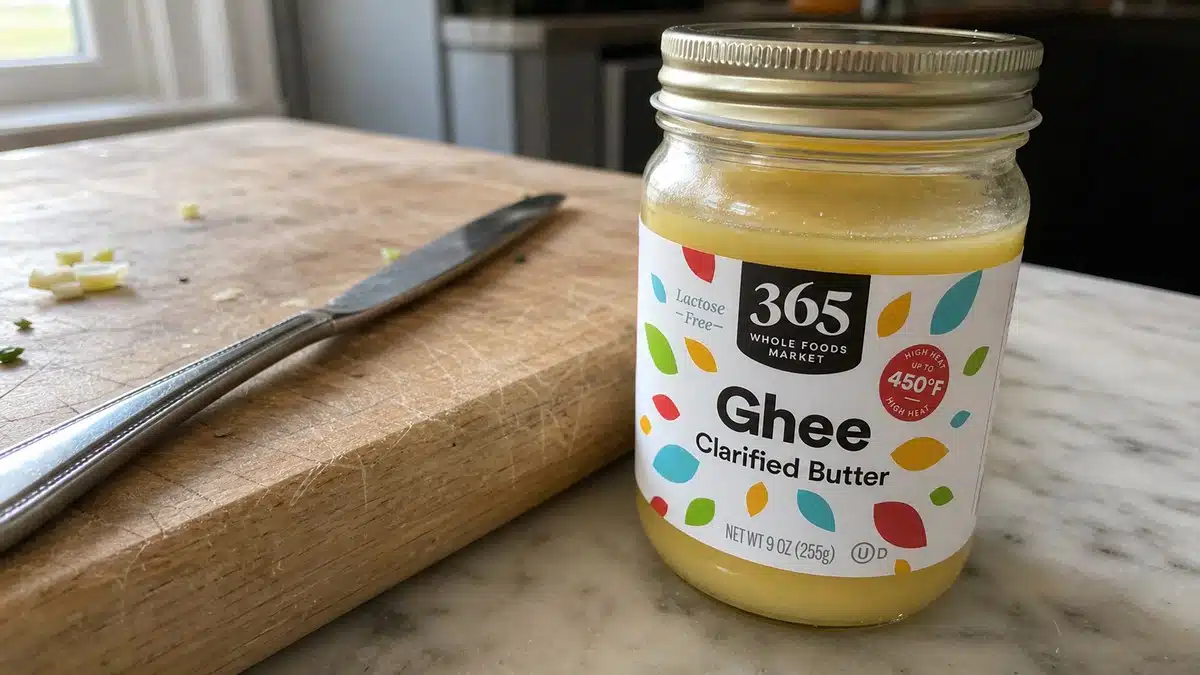 AI product-style photo of 365 by Whole Foods Market Ghee for best ghee