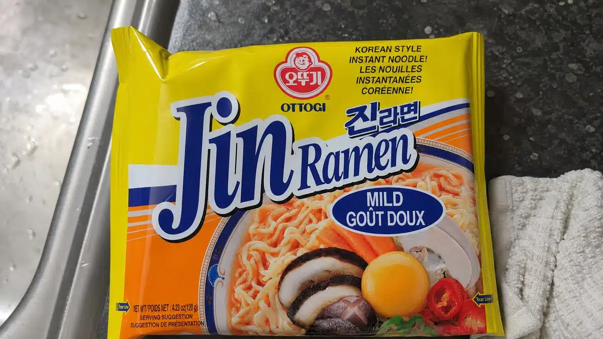 AI product-style photo of OTOKI Jin Ramen Mild for best instant ramen