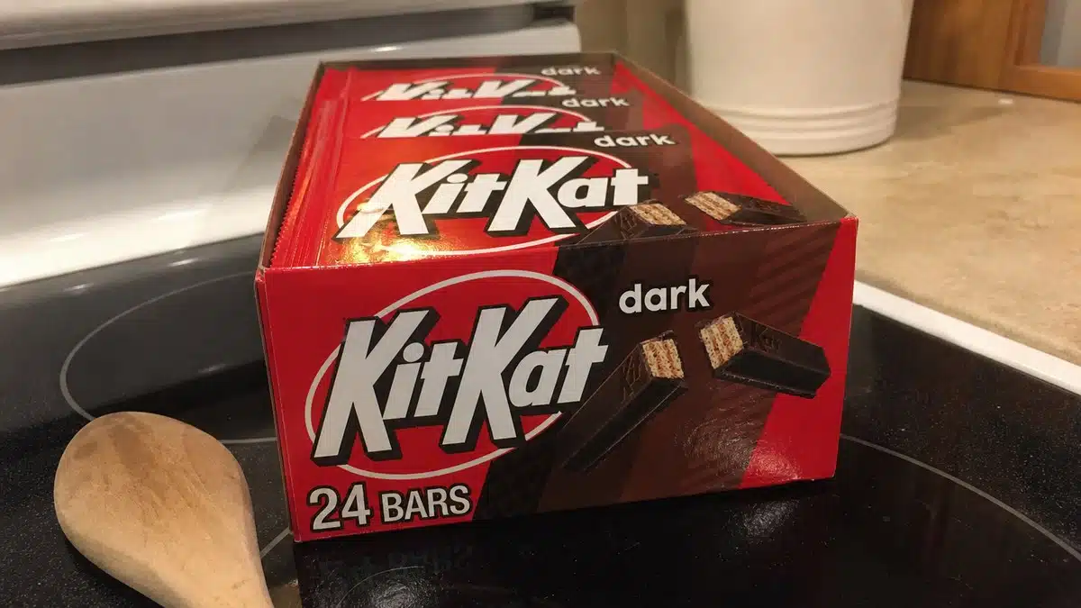 AI product-style photo of KIT KAT Dark Chocolate Wafer Candy Bars for best kit kat flavors