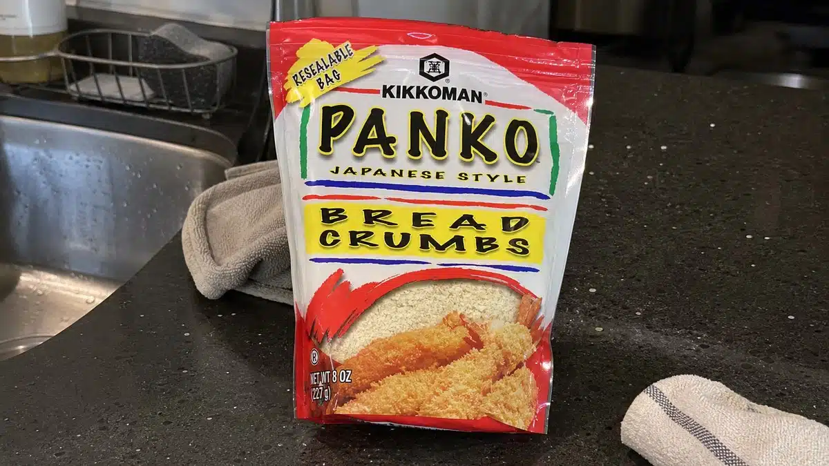 AI product-style photo of Kikkoman Panko Japanese Style Bread Crumbs for best panko breadcrumbs