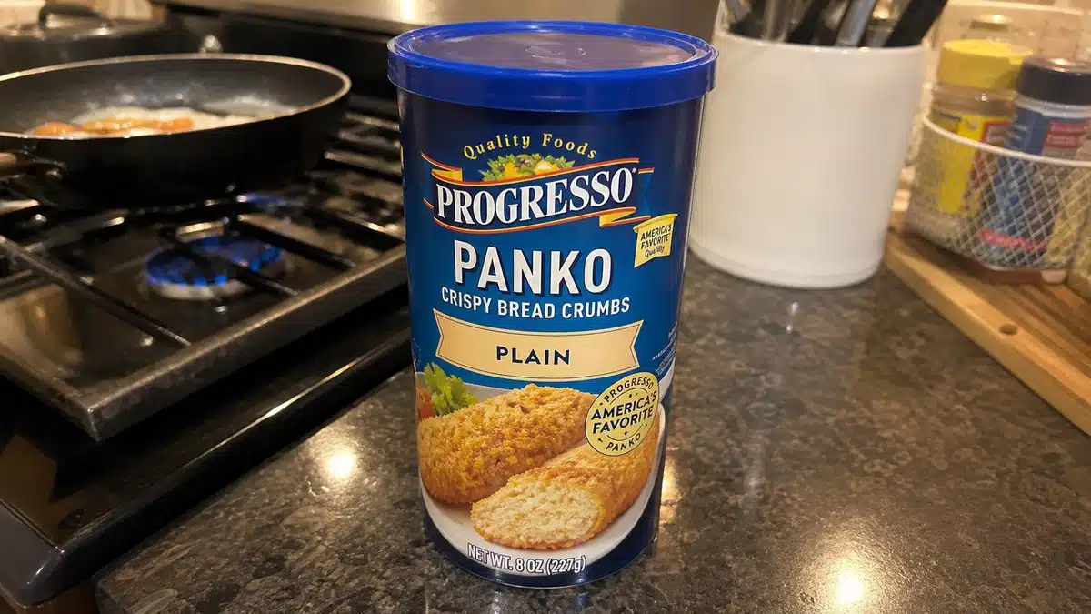 AI product-style photo of Progresso Panko Crispy Bread Crumbs, Plain for best panko breadcrumbs
