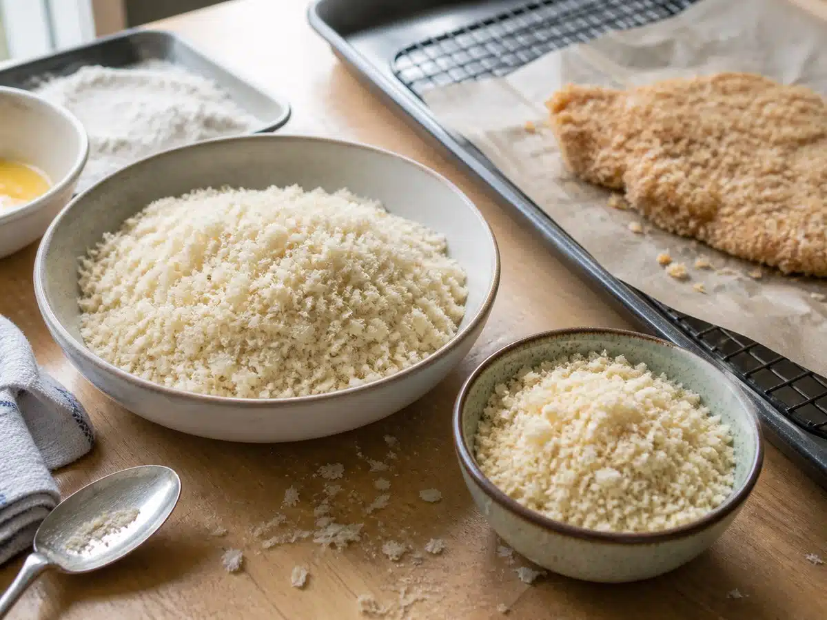 Editorial panko breadcrumbs breading scene for best panko breadcrumbs